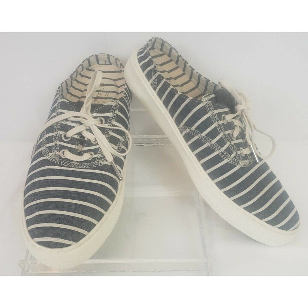 Mule Tennia Shoes Women Sz 9.5B Cole Haan GrandPro Striped White Navy Blue